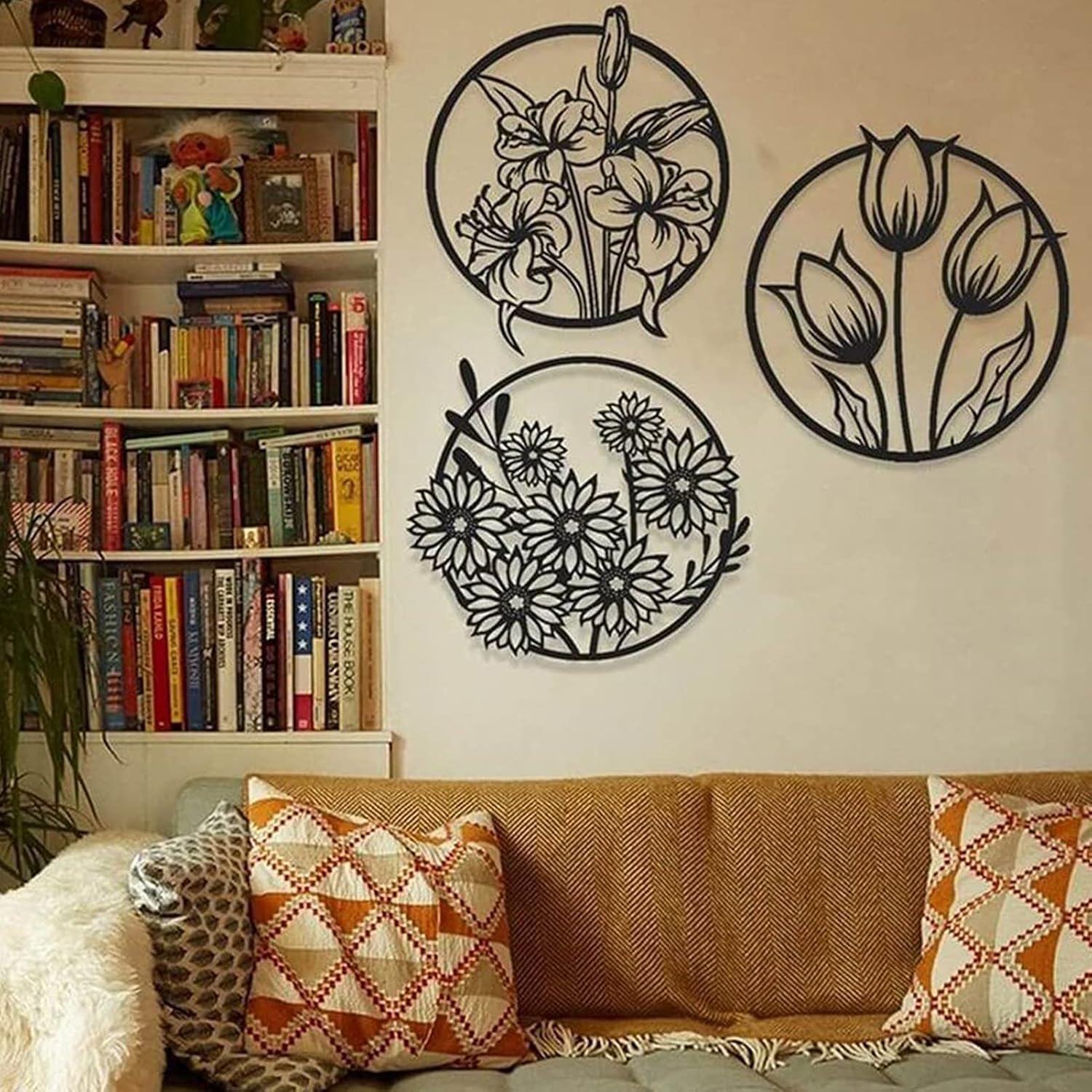 (3 pcs set )3D floral abstract Wooden Wall Art & Home Decoration / Item Home Décor Home Room & Wall Decor Wall Art