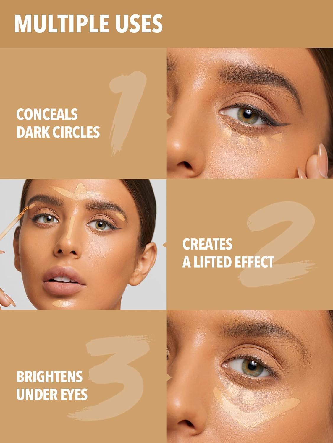(pack of 1) Sheglam Full Coverage Creamy Concealer (random shade )