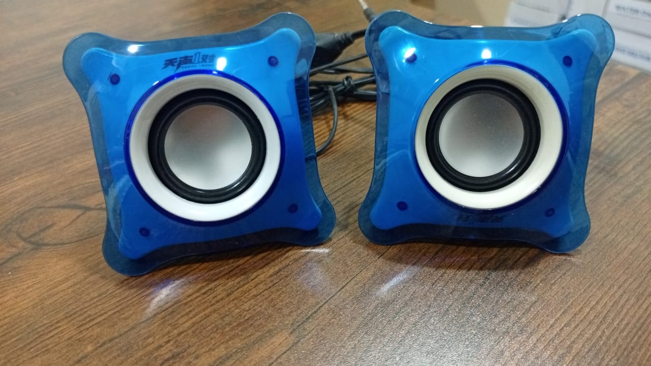 (Pair) T12 Mini multimedia 2.0 speakers Music Stereo for Computer Desktop PC Laptop Party Portable Loudspeaker (random color)