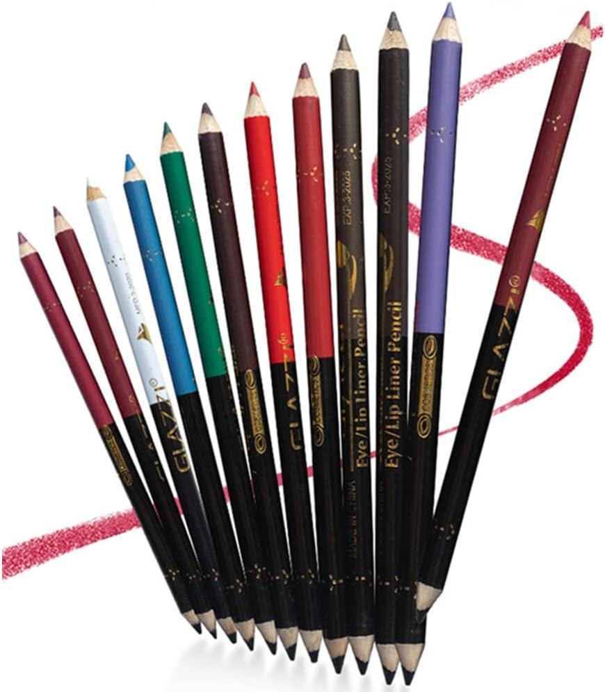 ( Pack of 6 )2 in 1 colors eye pencil multipurpose Eye Pencil (Random color)