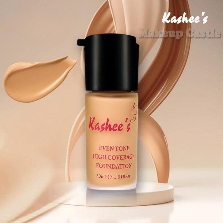 (pack of 4 ) Kashe's Rice Extract Bright ?? Foundation & Glow Kit ( Rice Face Wash Rice Scrub Rice Mask ?? Foundation )