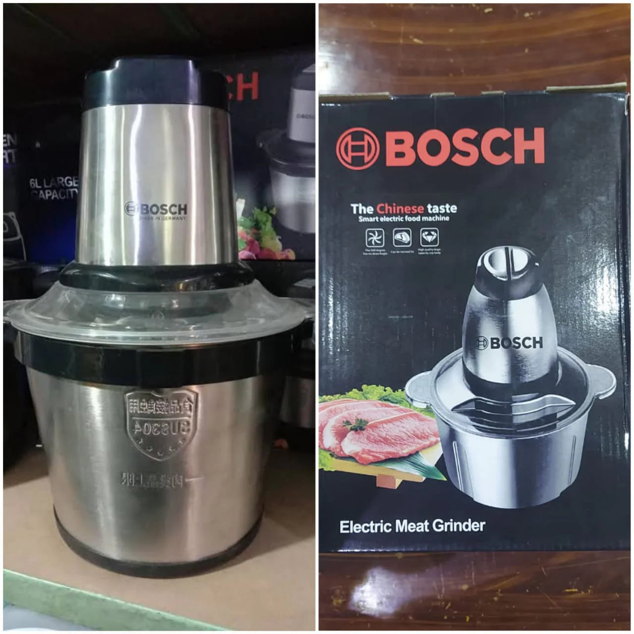 BOSCH 3L Electric Stainless Steel Meat Chopper