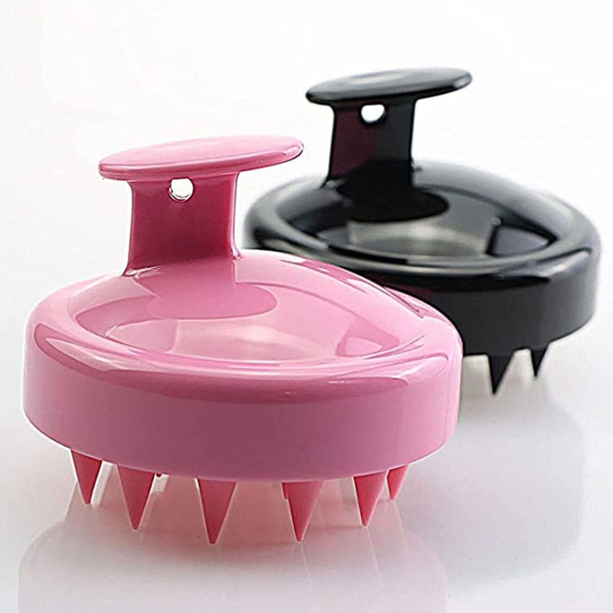 1 Piece Scalp Shampoo Massager Brush | Scalp Hair Scrubber With SoftÂ  Bristles For All Type Of Hairs ( Random Color )