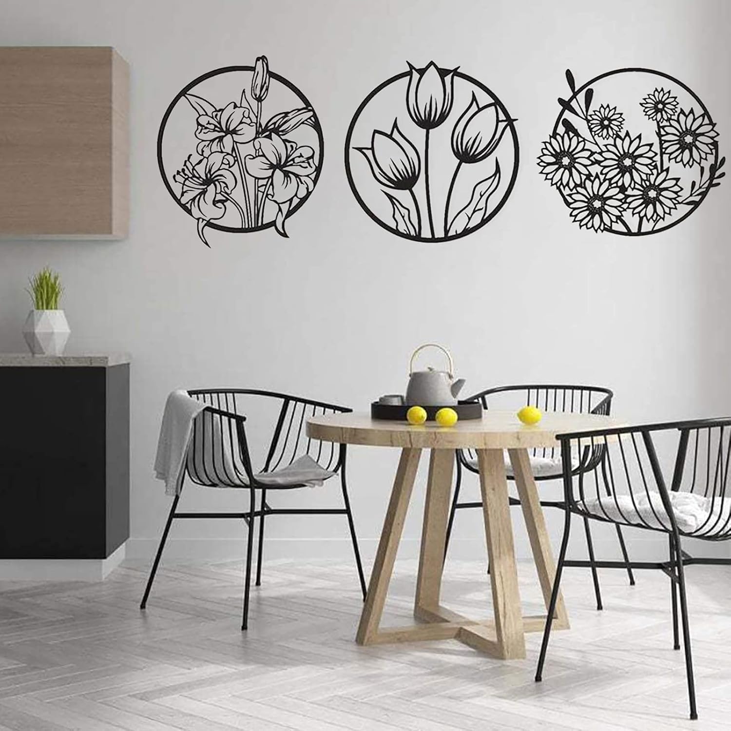 (3 pcs set )3D floral abstract Wooden Wall Art &amp; Home Decoration /  Item Home DÃ©cor Home Room &amp; Wall Decor Wall Art
