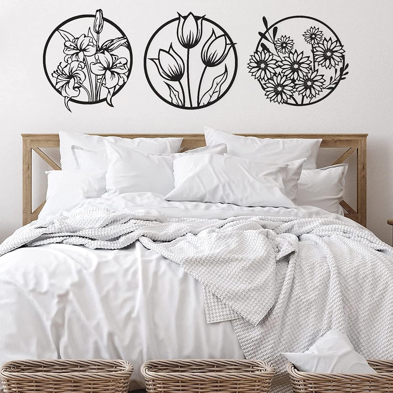 (3 pcs set )3D floral abstract Wooden Wall Art &amp; Home Decoration /  Item Home DÃ©cor Home Room &amp; Wall Decor Wall Art