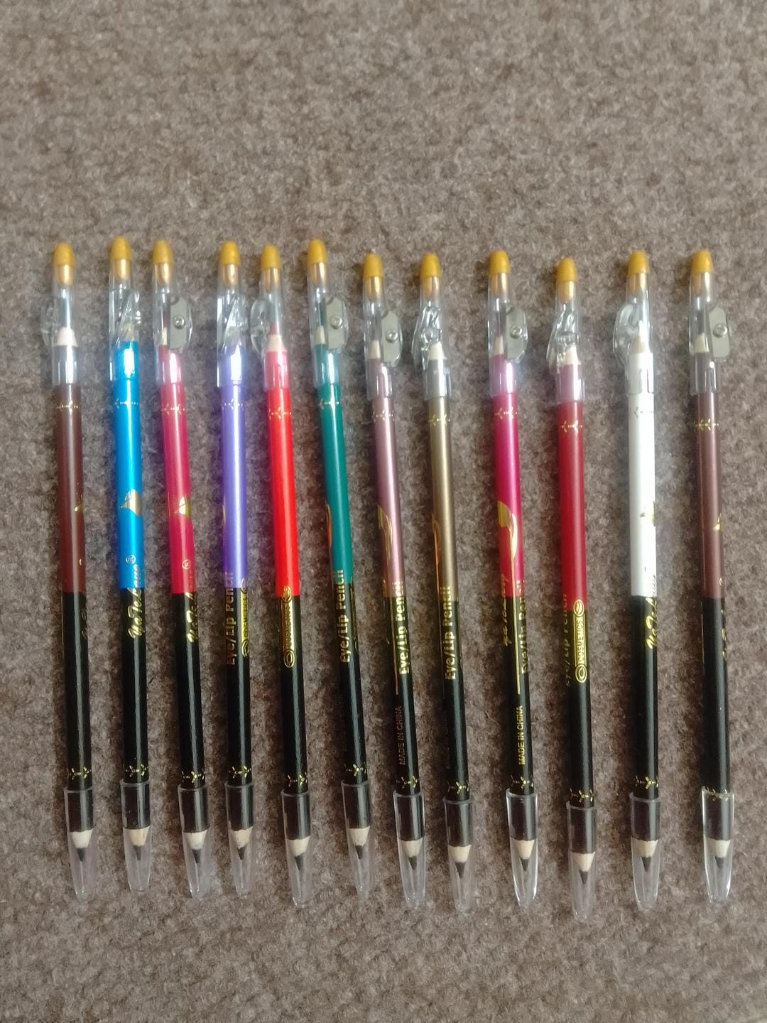 ( Pack of 6  )2 in 1 colors eye pencil multipurpose Eye Pencil (Random color)