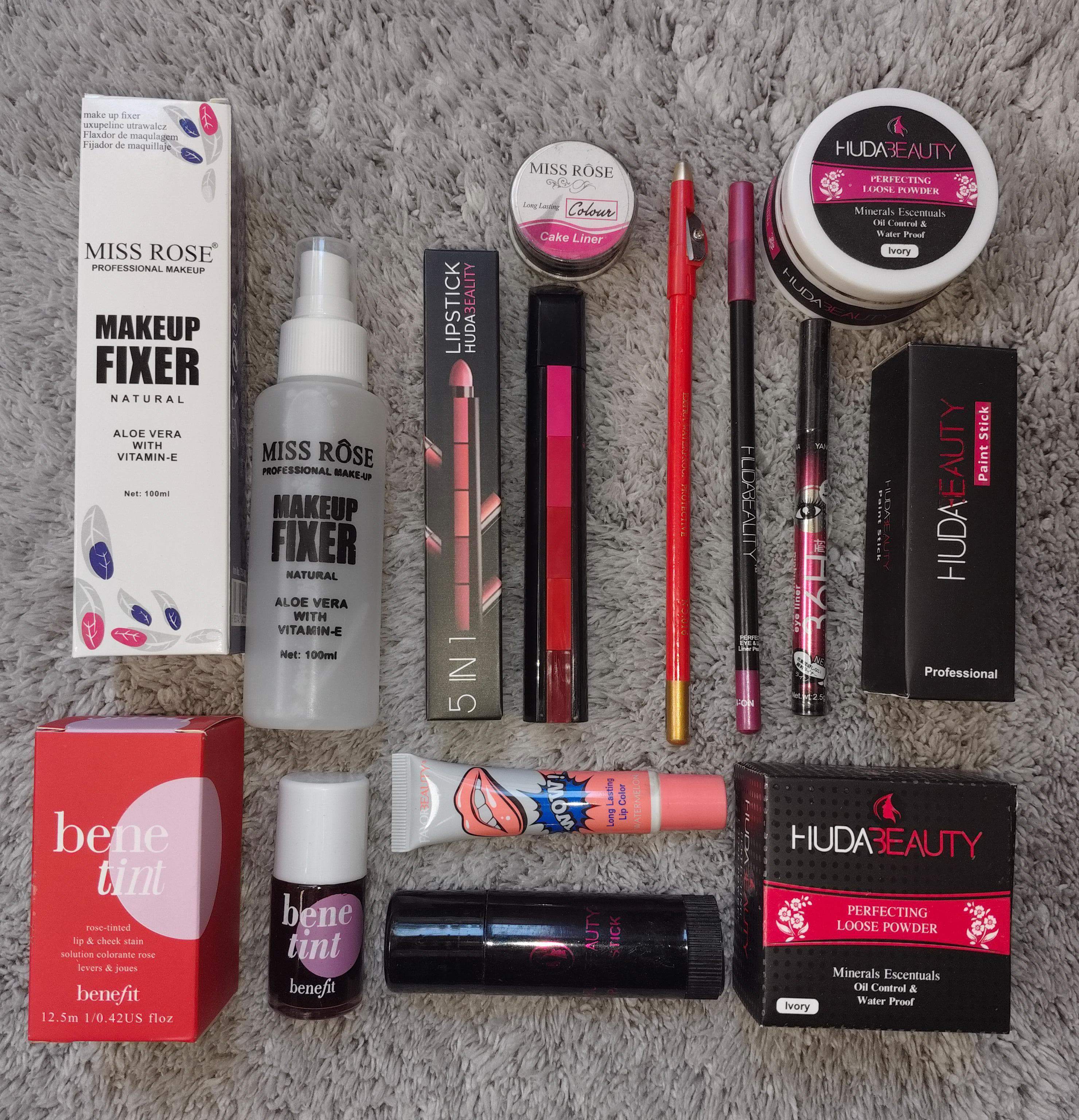 10 in 1 Makeup Deal Make-up ?? Fixer   in 1 lipstick  LipPencil 2 Eyeliner