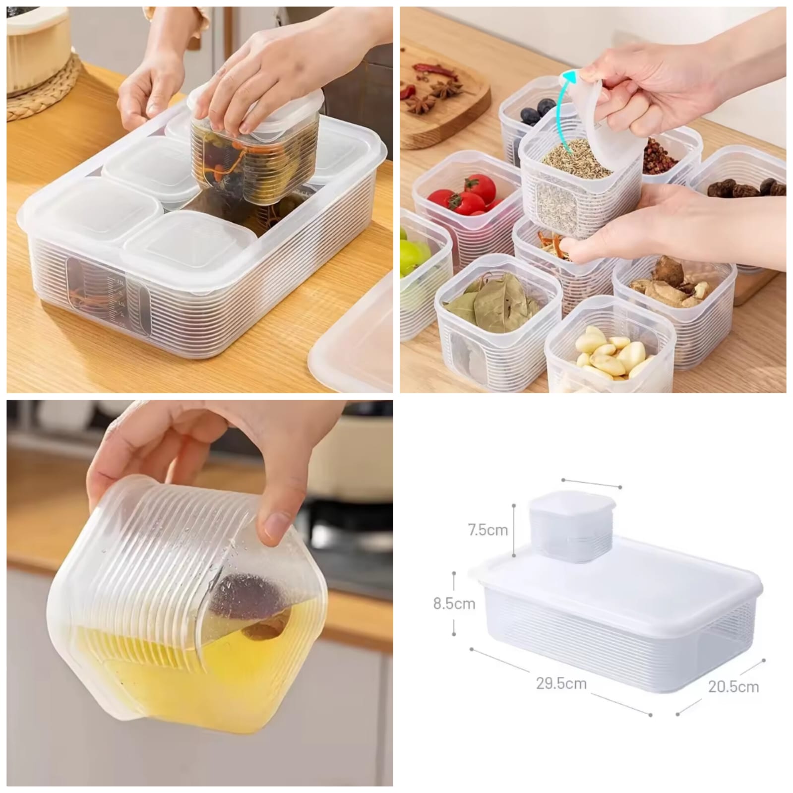 6 Grid Vegetable Box