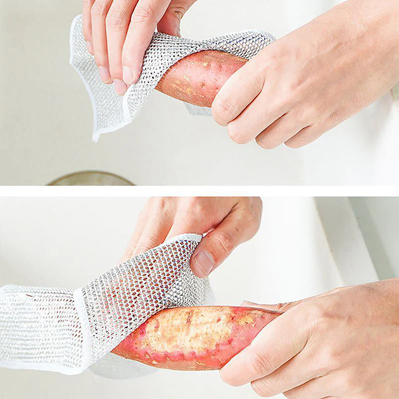 Steel Wire Dish Washing Cloth – Non-Scratch & Durable for Kitchen (pack of 12, 22 & 34)